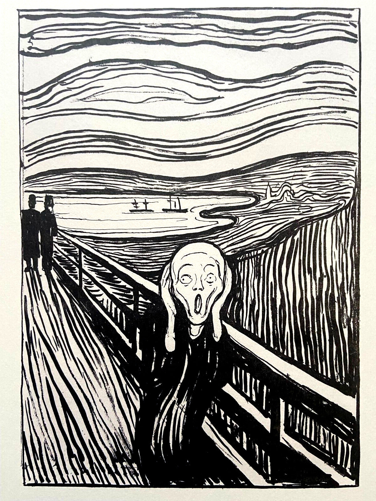 Edvard Munch Museum 'Scream' Lithograph Coa
