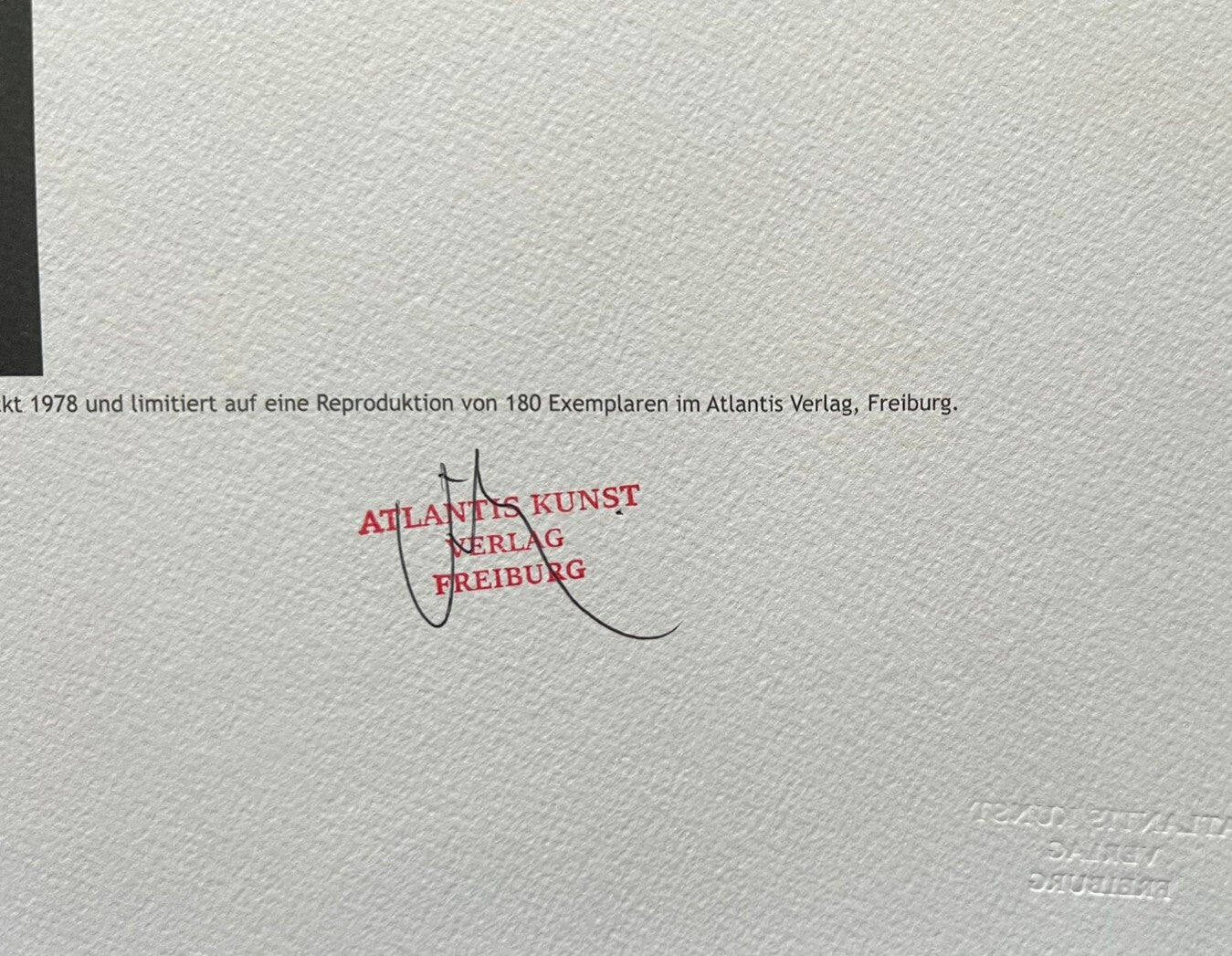 Lucio Fontana Lithograph Coa Signed In Pen