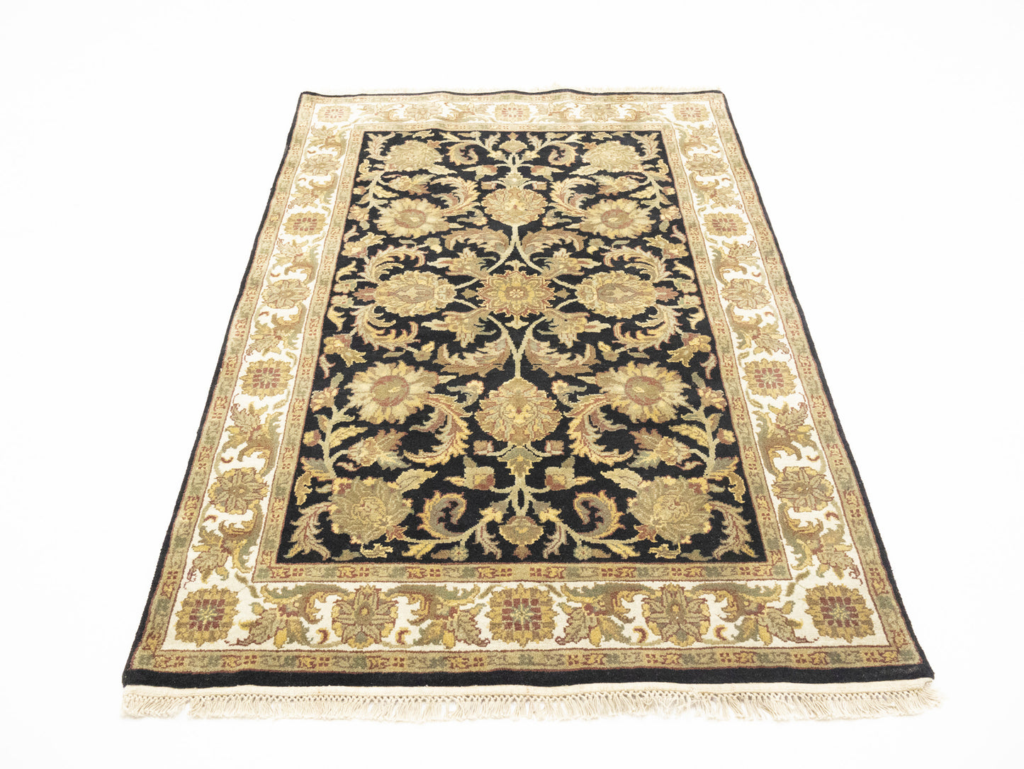 4X6 Ft Handmade Agra Jaipur Oriental Rug Floral