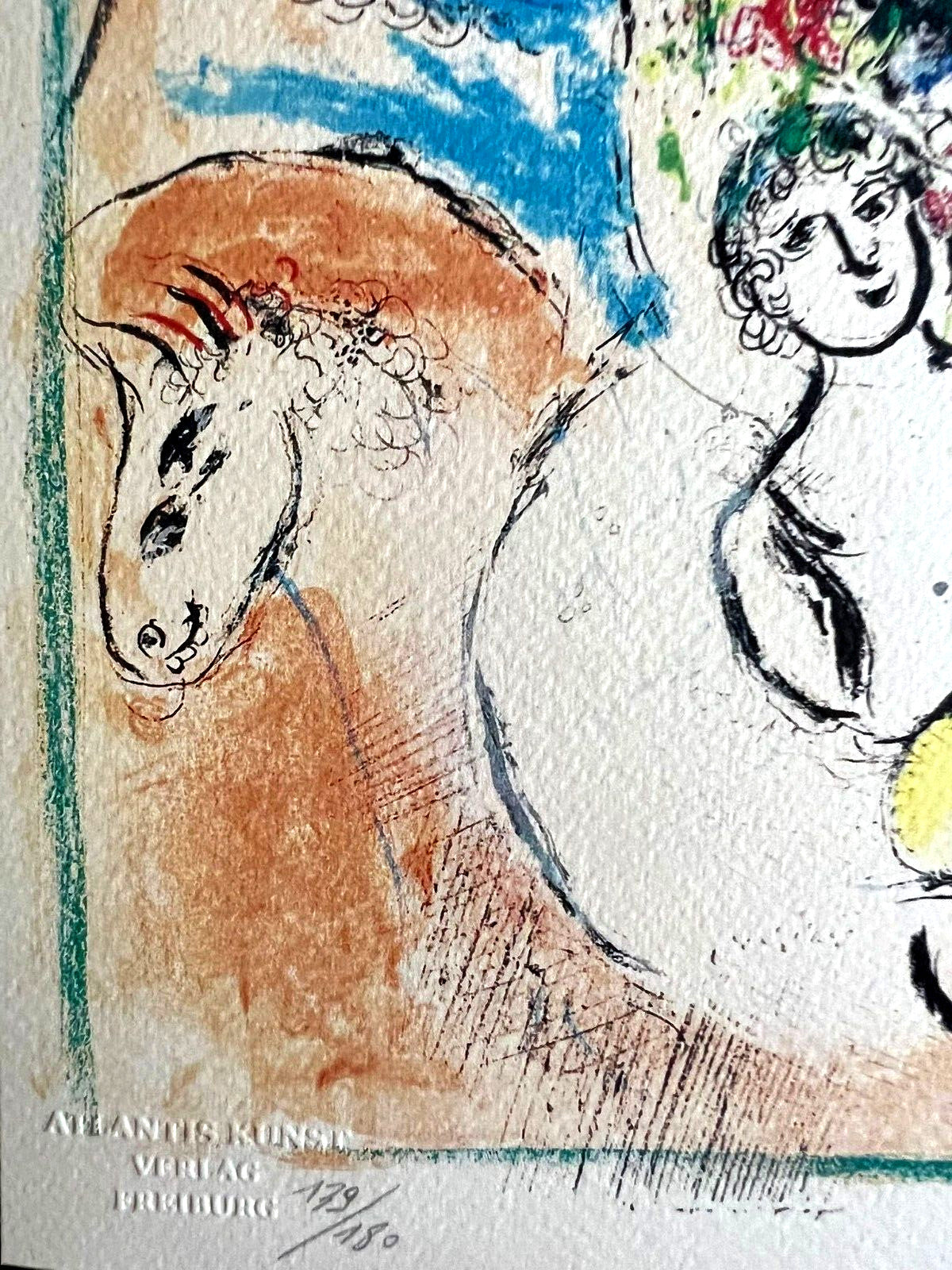 Marc Chagall Lithograph Coa Signed Op Numbered