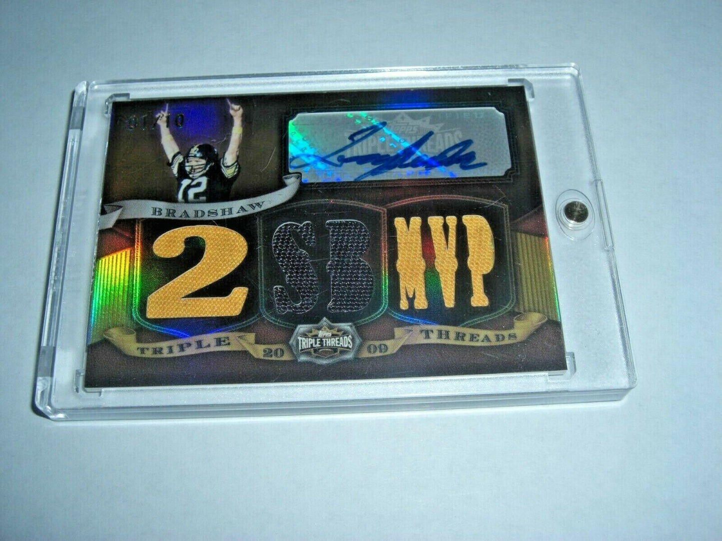 Terry Bradshaw 09 Topps 3X Threads Game Triple