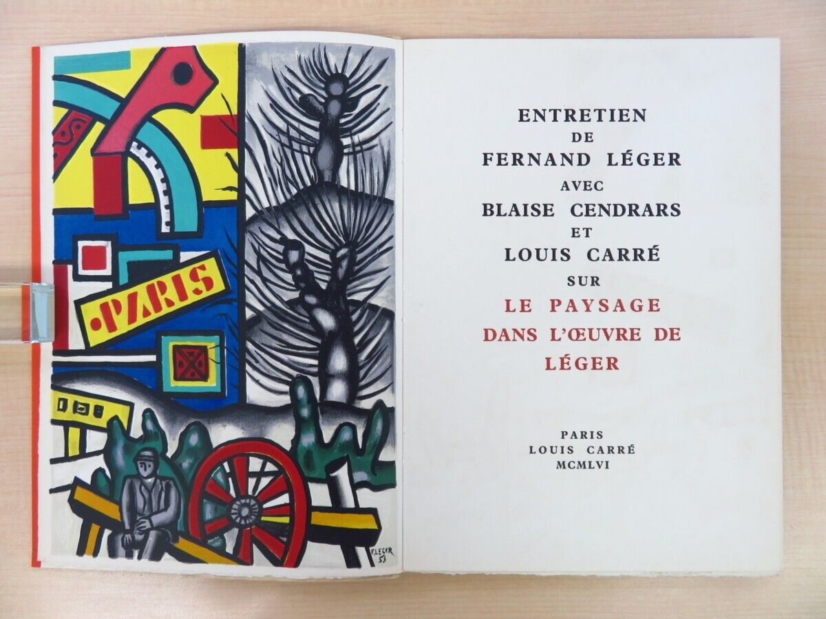 Rare Artbook Entretien De Fernand Leger Avec