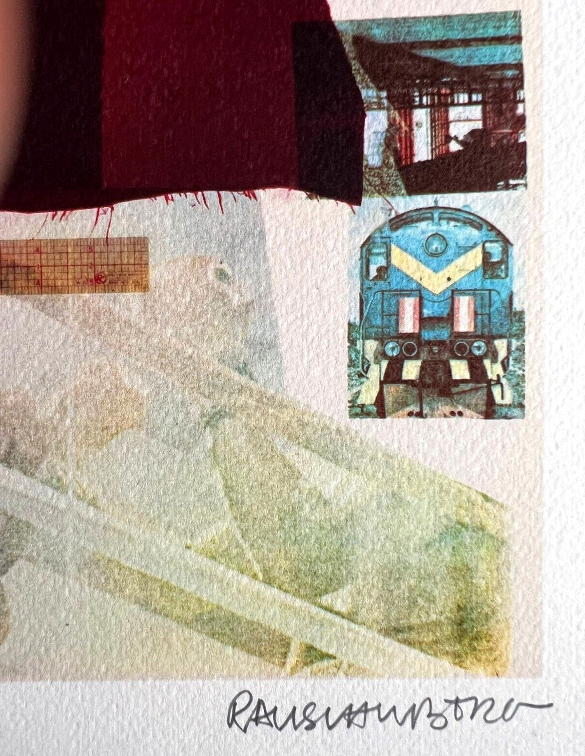 Robert Rauschenberg Lithograph Coa Signed Op Numbered By Hand 180 Es