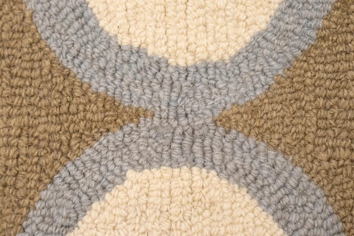 Hand-Tufted Multicolored Trellis Plush Rug Modern