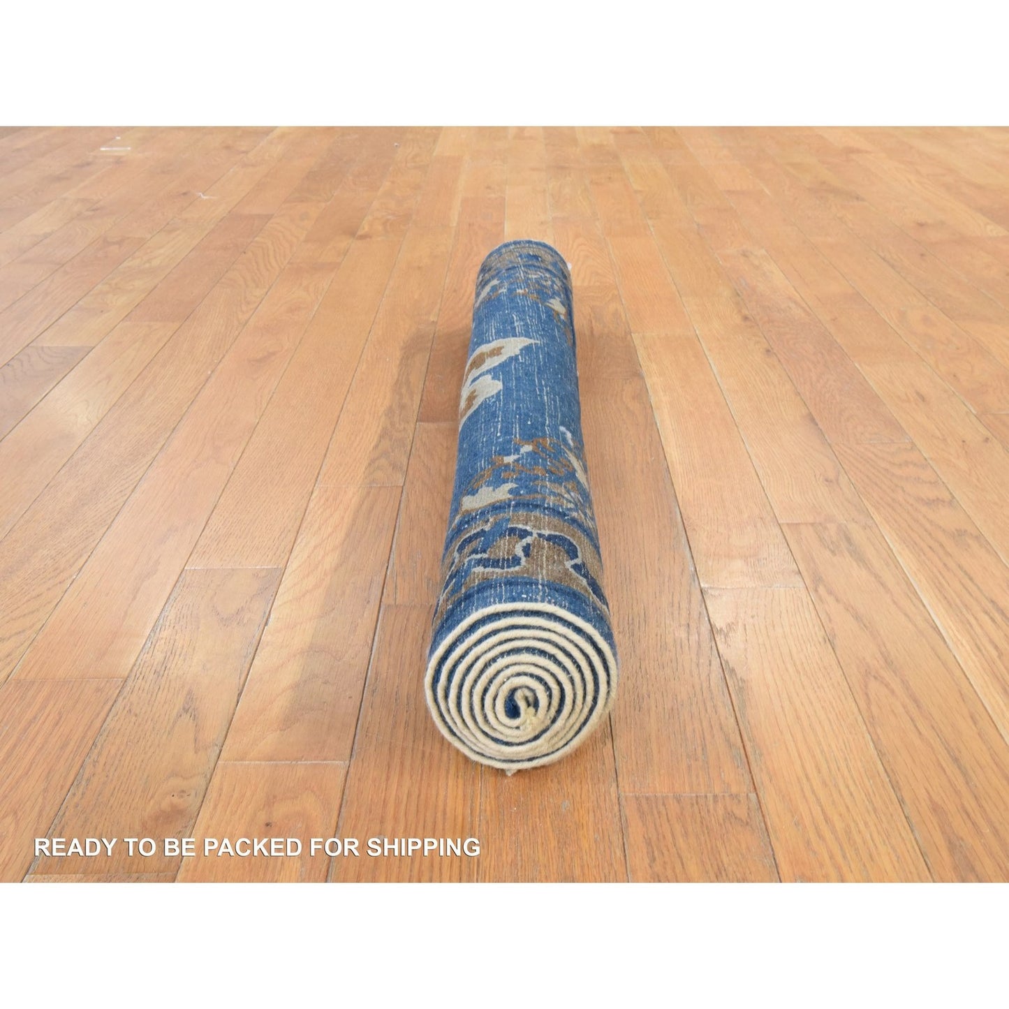 3'X5'6" Imperial Blue Antique Chinese Peking Soft Wool Hand Knotted Rug