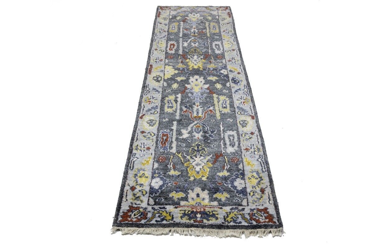 Osh Chobi Oriental Runner Rug 2'6X9'9 Ft Muted