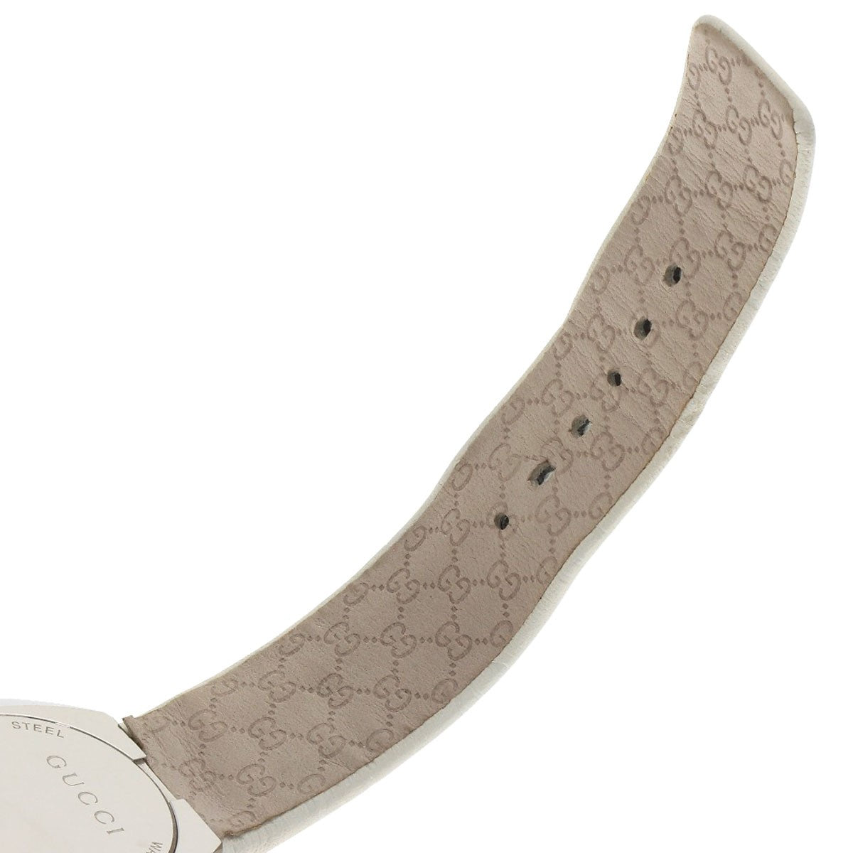 Leather GUCCI You play Watches 129.4 Stainless Steel/