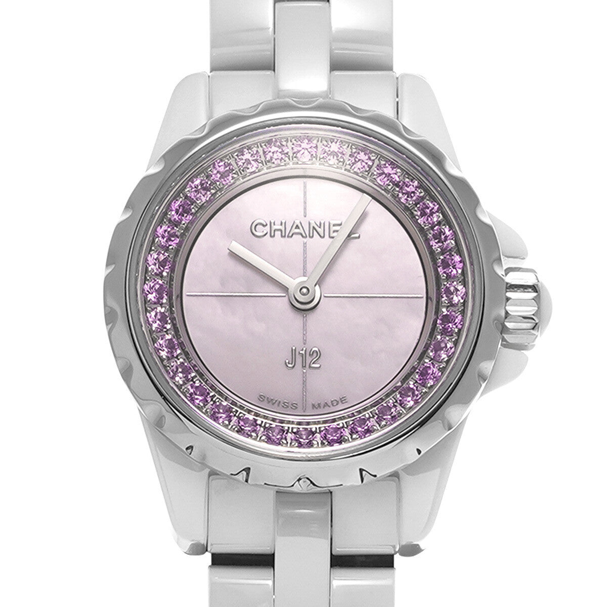 Chanel J12 Xs 19Mm Collector Limited H5512 Pink Sapphire Watch Women