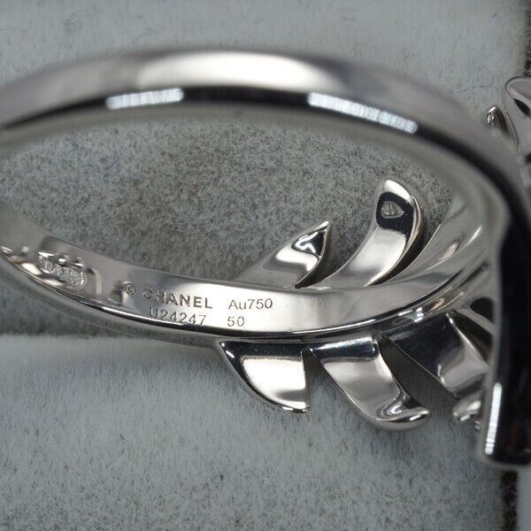 Chanel Ring Plume Eu50 18K 750 White Gold