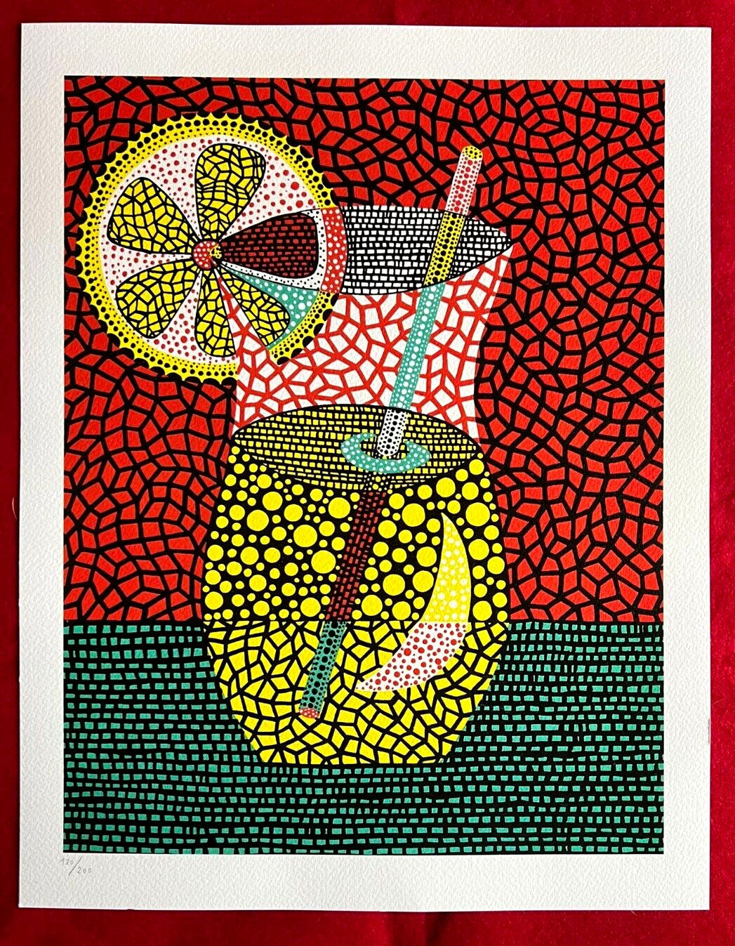 Yayoi Kusama Lithograph Coa Numbered Limited