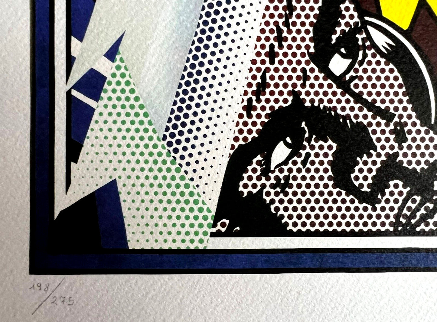 Roy Lichtenstein Lithograph Coa Signed Numbered ''Crash''