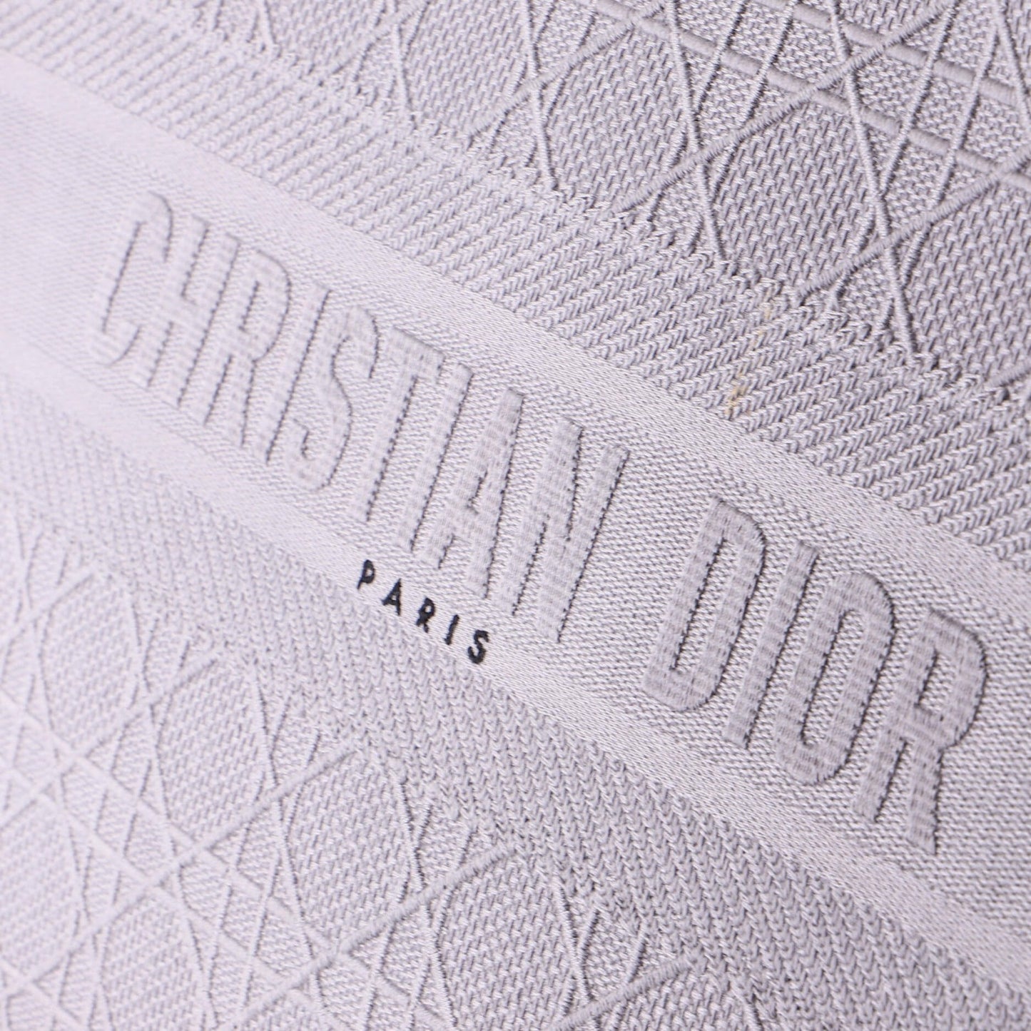 Christian Dior Book Tote Cannage Embroidered Canvas Medium
