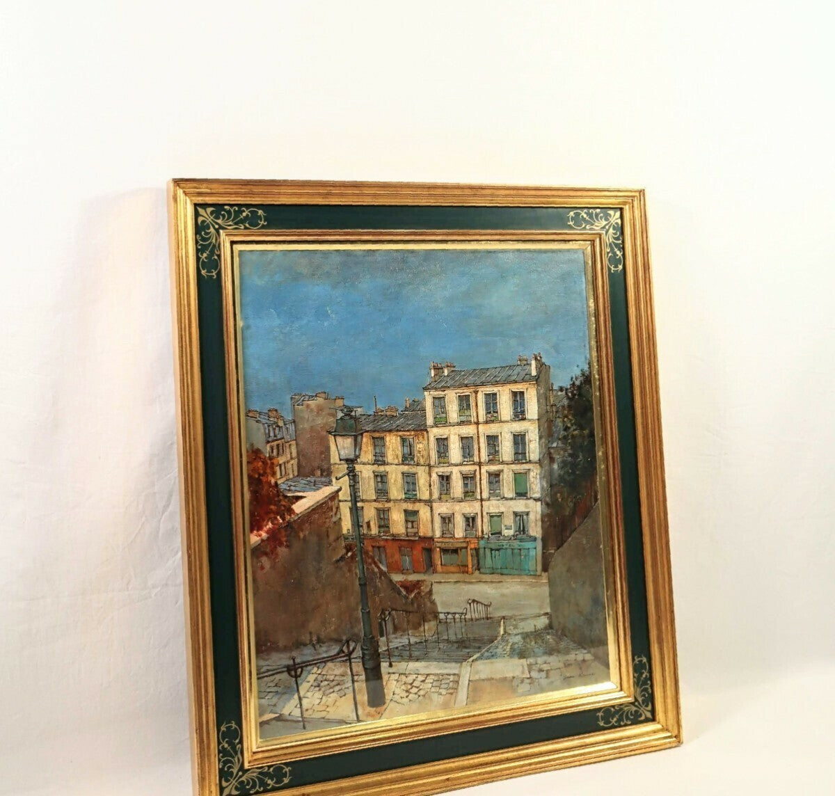 Jean Keime (French) - Montmartre Original Painting Oil On Canvas Signed Framed