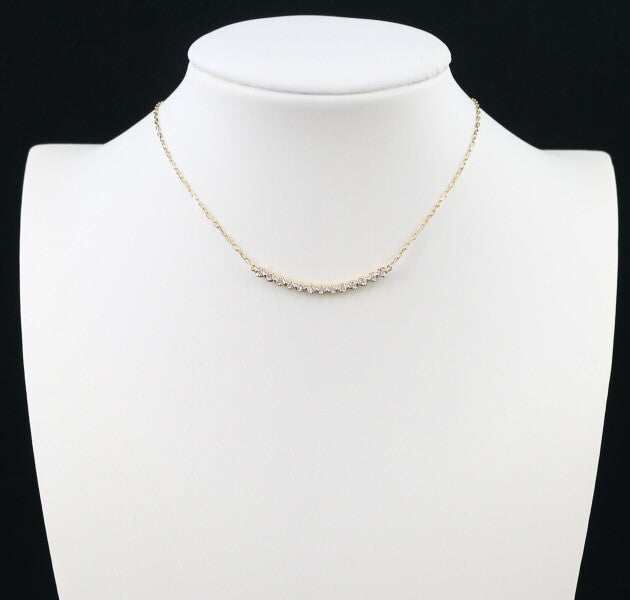 Diamond 0.22Ct Necklace 18K 750 Yellow Gold