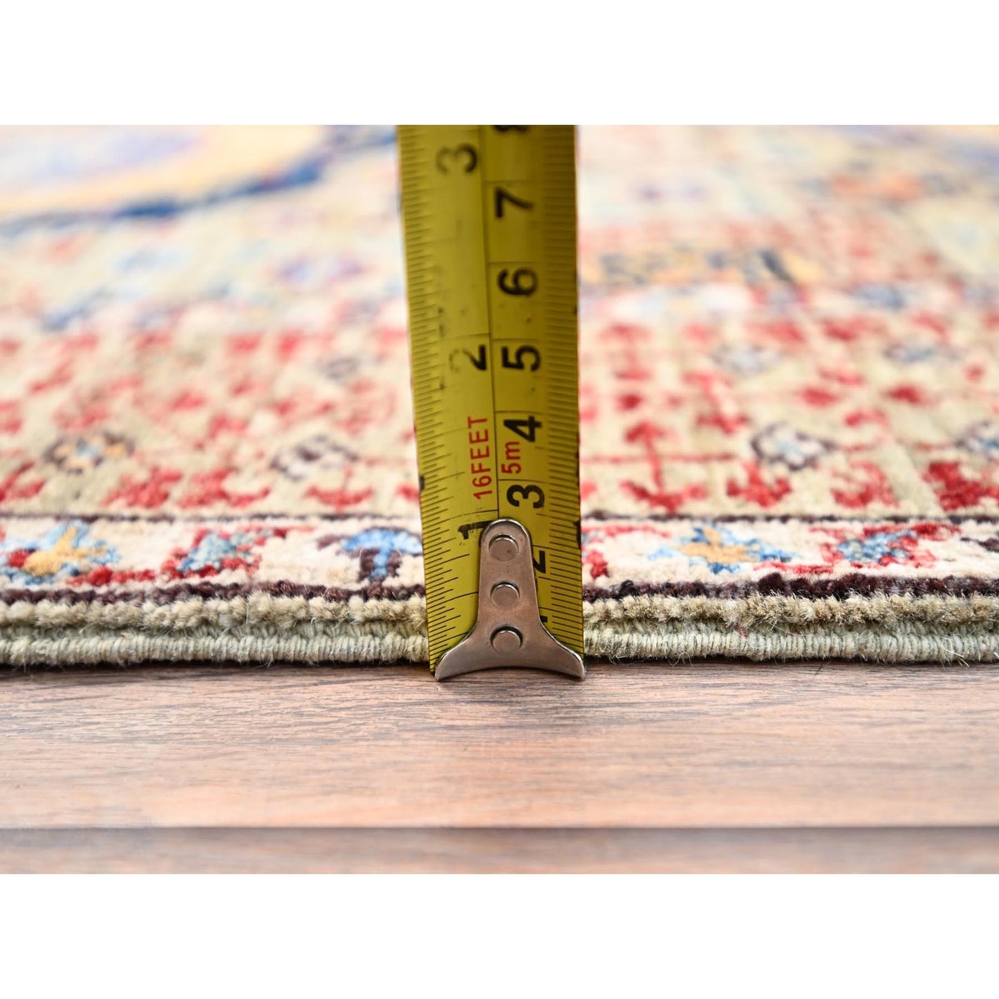 2'7"X15'10" Brown Hand Knotted Wool Mamluk Dynasty Xl Runner Oriental Rug