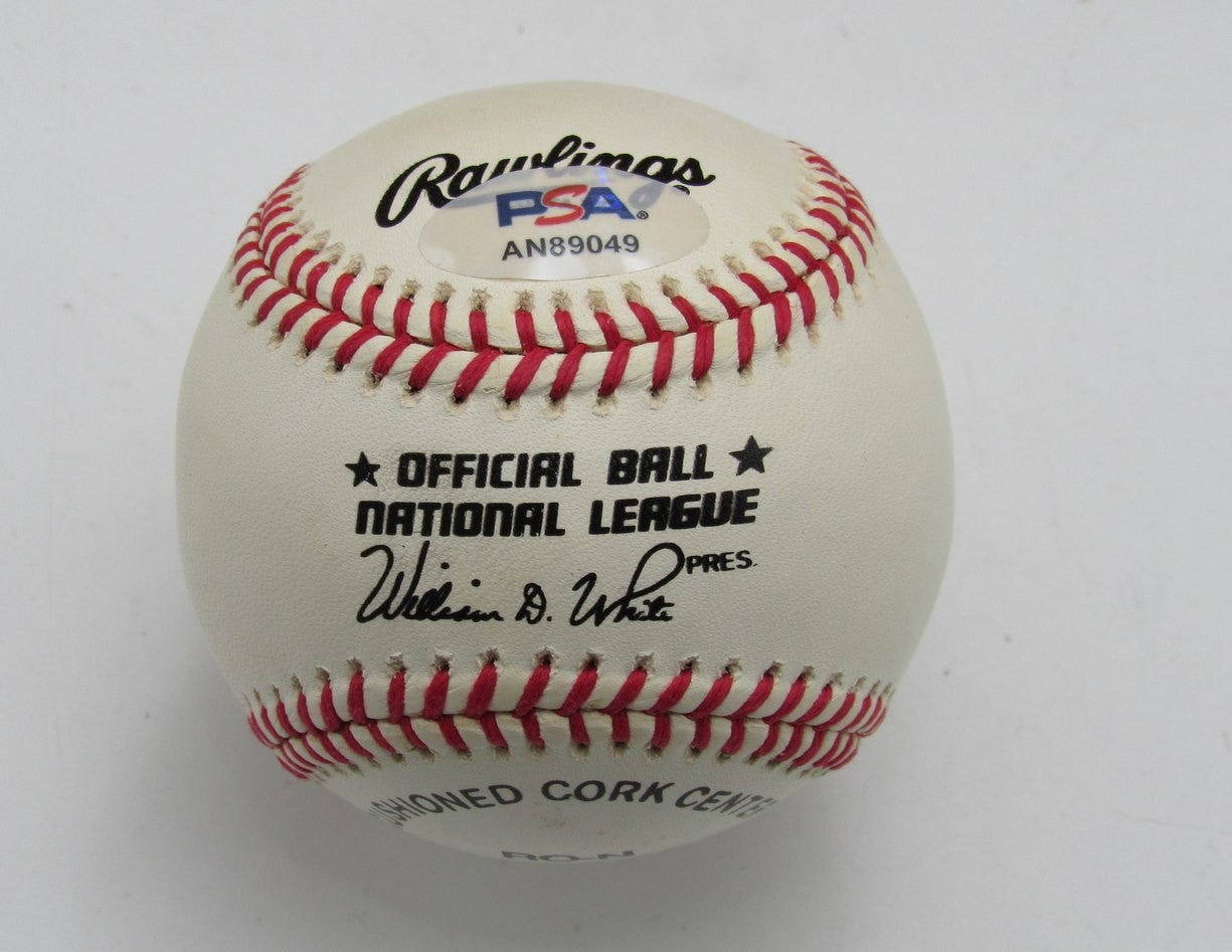 Don Drysdale Hof Signed Onl Baseball Los Angeles Dodgers Psa/Dna 191695