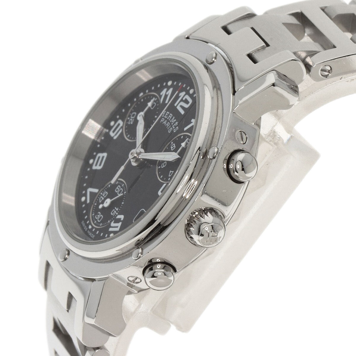 Hermes Clipper Chrono Watches Cl1.310 Stainless Steel/Stainless Steel Ladies