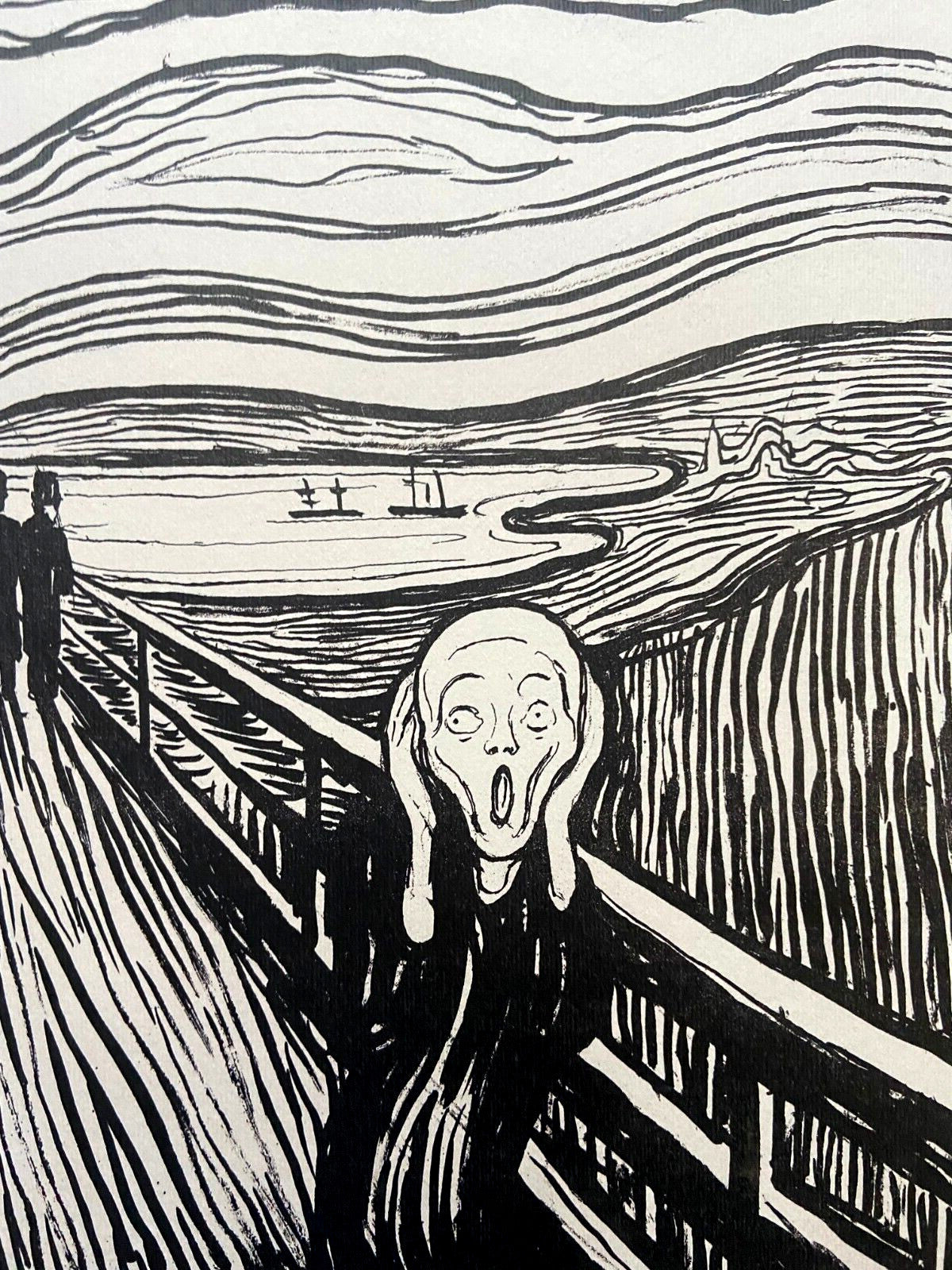 Edvard Munch Museum 'Scream' Lithograph Coa