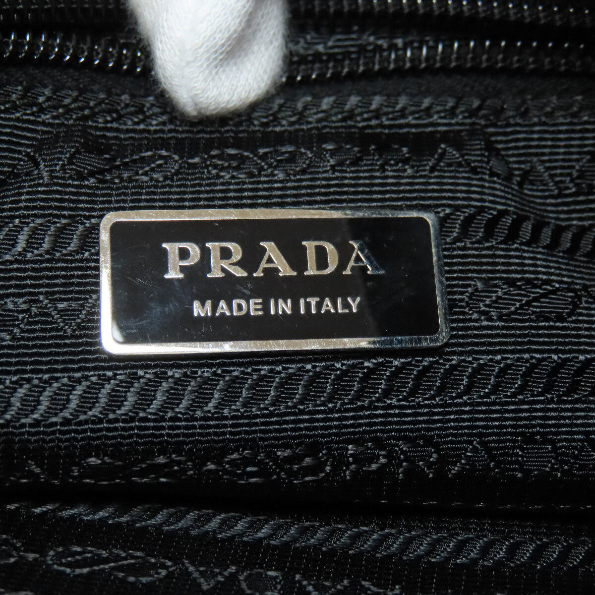Prada Shoulder Bag Logo Hardware Nylon