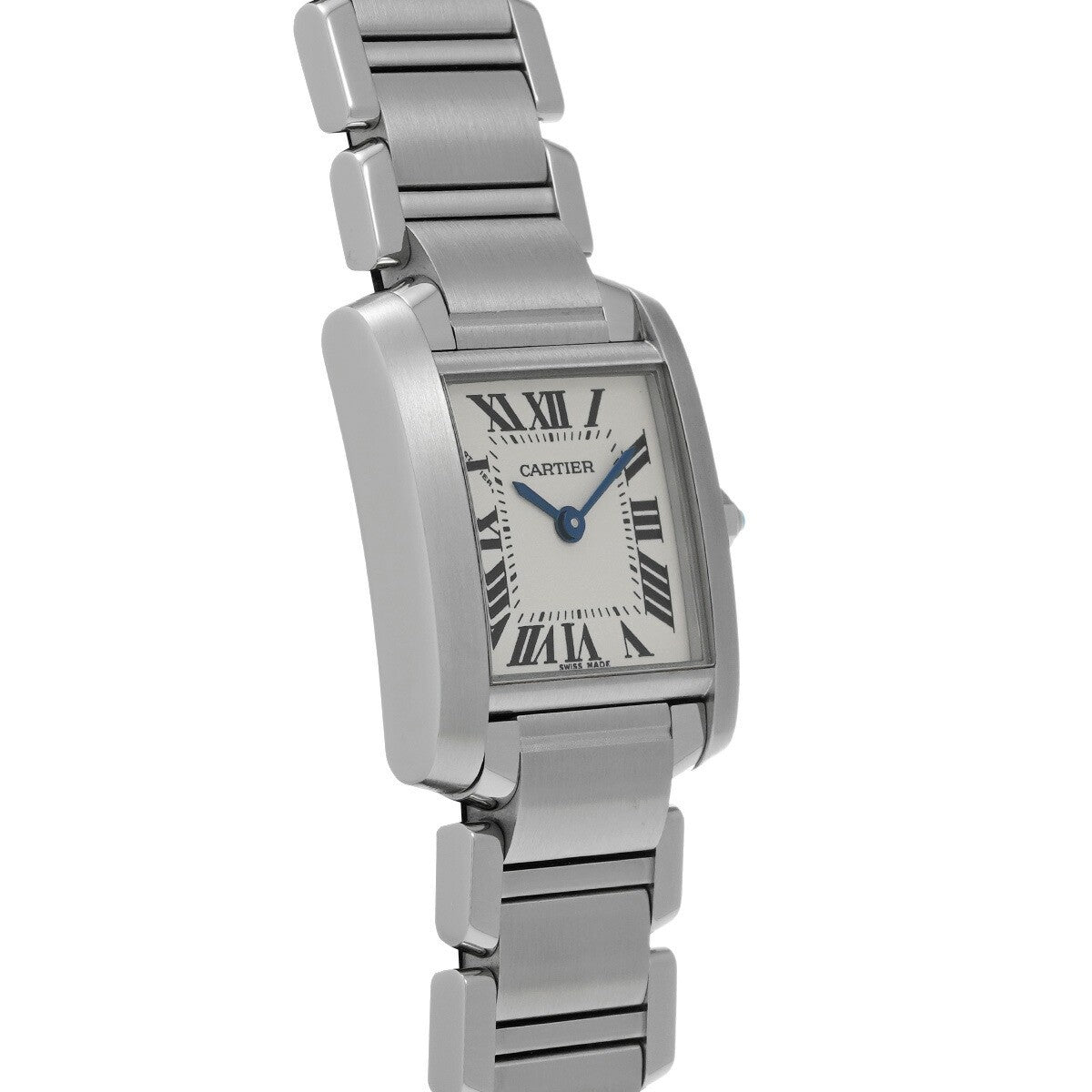 Cartier Tank Franaise Sm W51008Q3 Silver Ladies Used Watch #363325