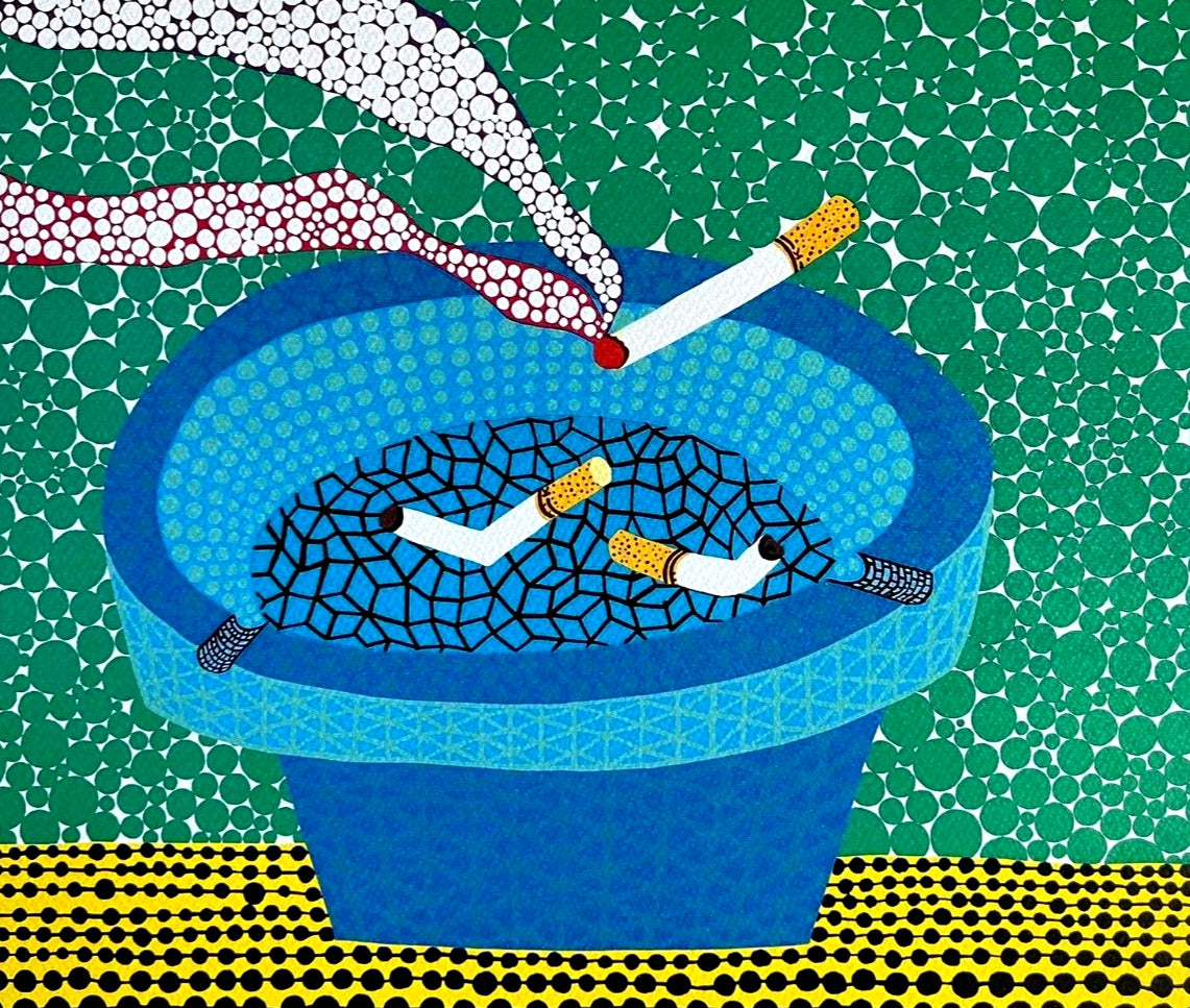 Yayoi Kusama Lithograph "Ashtray" Hand Numbered