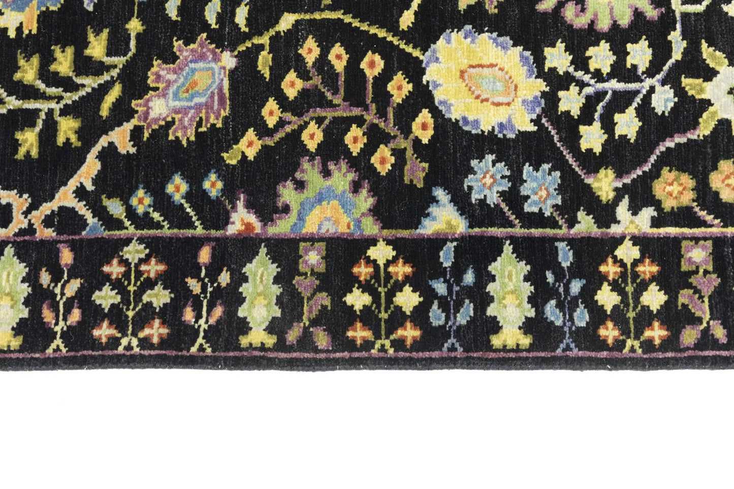 2'5X8 ft Black Tree of Life Chobi Oriental Runner
