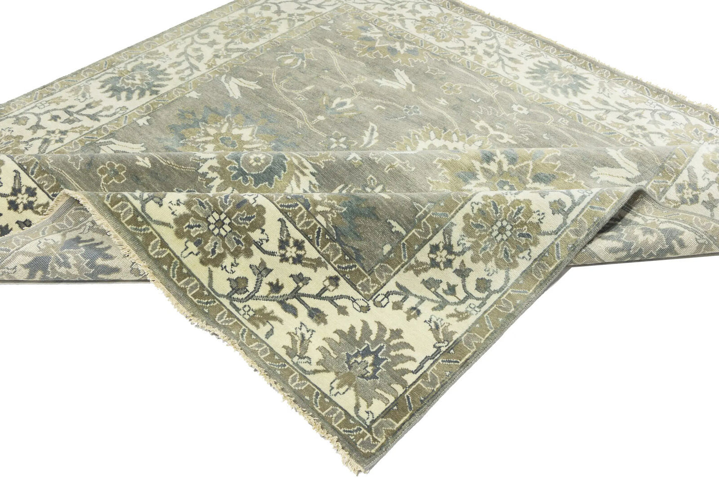 Oriental Peshawar Osh Chobi Large Square Rug