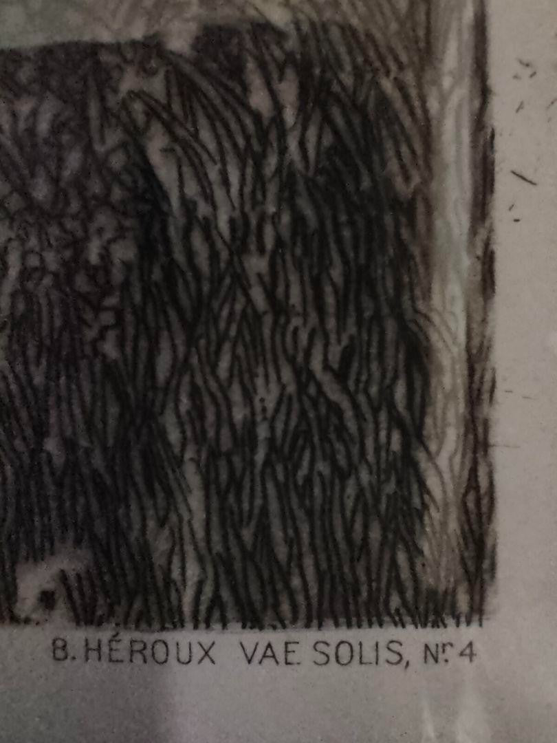 Bruno Hroux Vae Solis No.4 Original Etching Nude