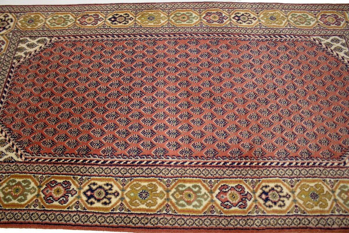 Handmade Indo-Botemir Oriental Rug Paisley Floral