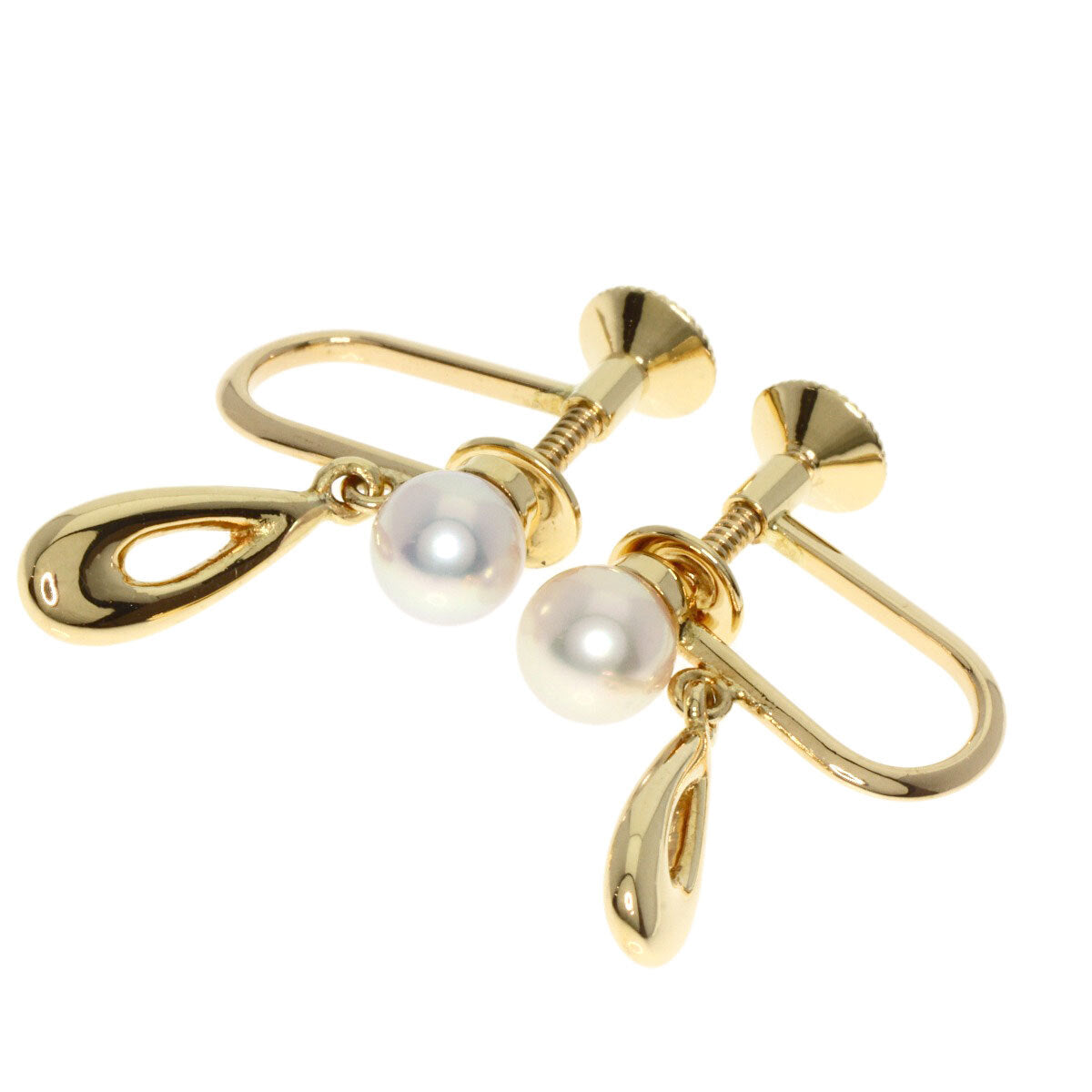 Mikimoto Earring Pearl Pearl K18 Yellow Gold