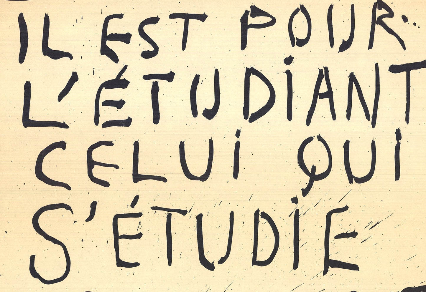 Pierre Alechinsky He Is For The Student The One