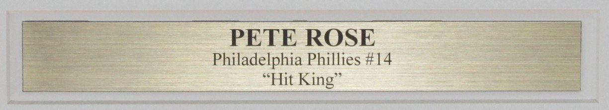Pete Rose Signed 16X20 Photo Philadelphia Phillies Framed Jsa 197598