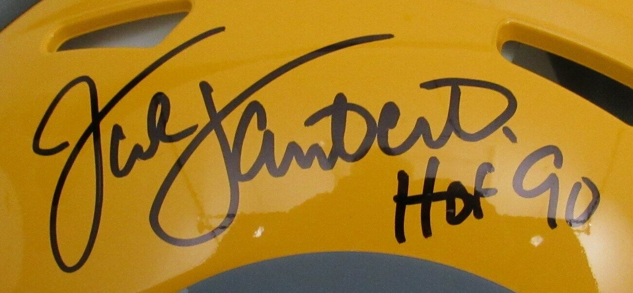 Jack Lambert Hof Signed/Ins Steelers Full Size
