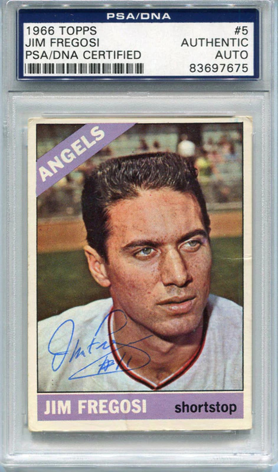 Jim Fregosi Autographed 1966 Topps Card (Psa)