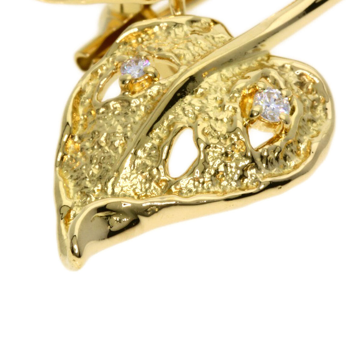 Tasaki Brooch Golden Pearl Pearl Diamond K18