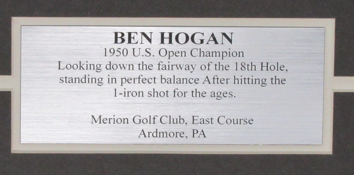 Ben Hogan 1950 U.S. Open Signed/Auto 16X20 Photo Collage Framed Beckett 197593