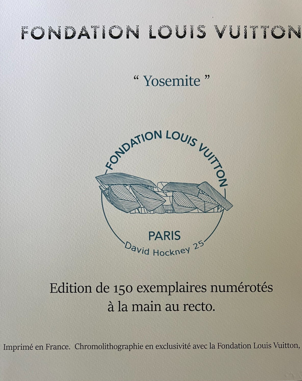 David Hockney Lithograph Coa Signed Op Hand Numbered Limited