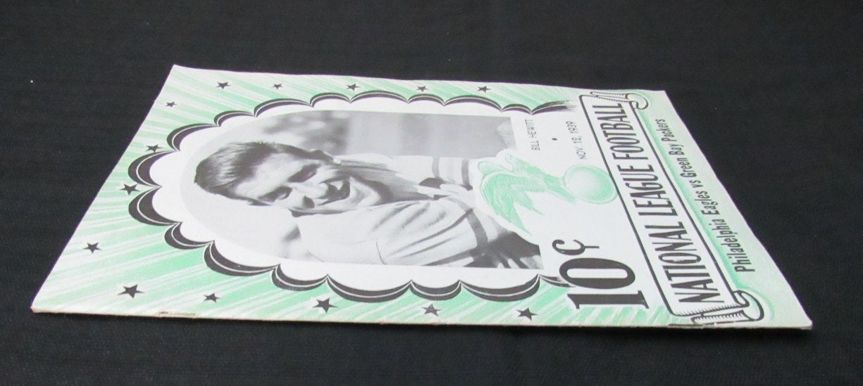 November 12, 1939 Philadelphia Eagles Vs. Packers