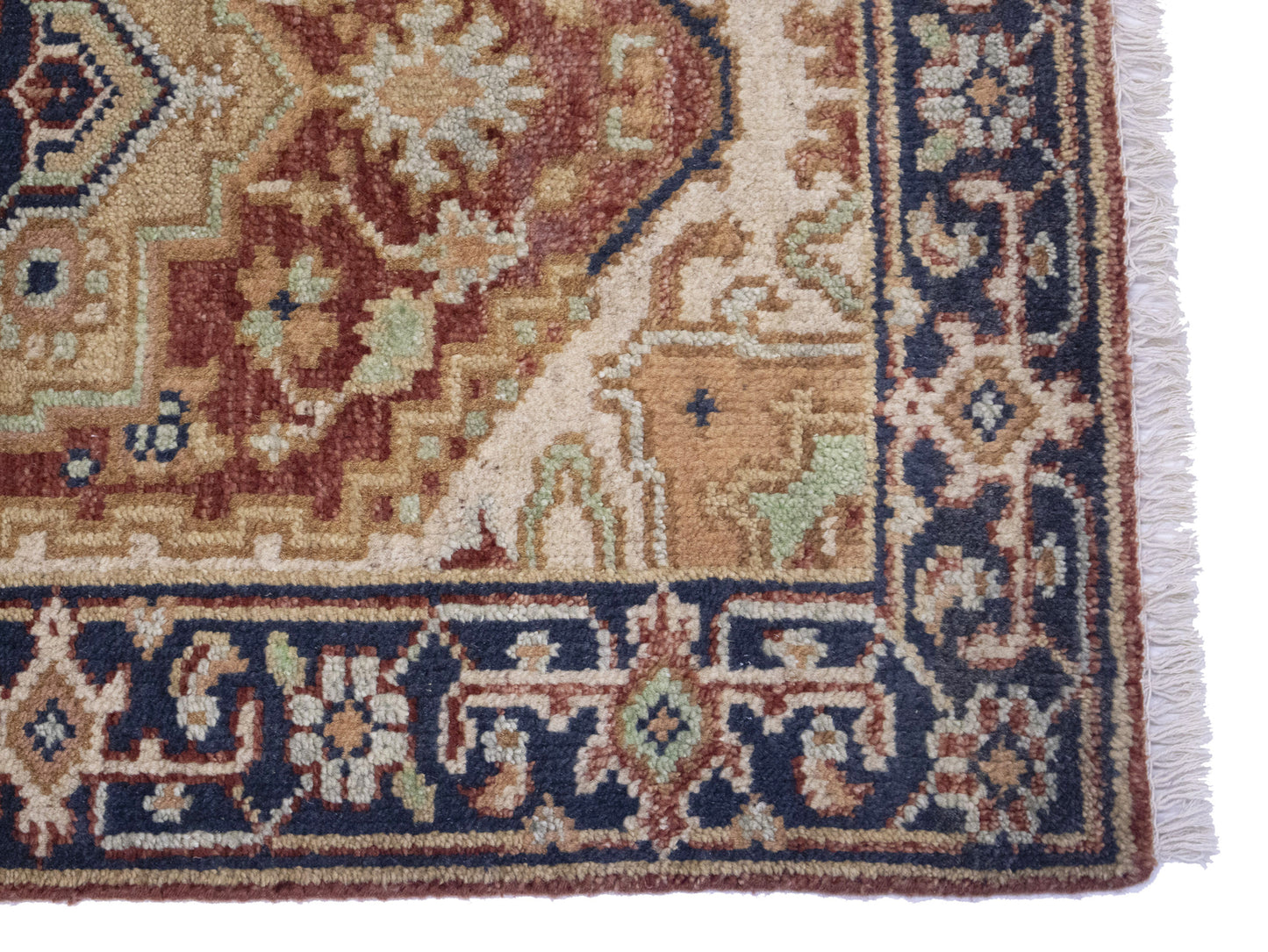 Handmade Serapi Heriz Oriental Runner Rug Floral