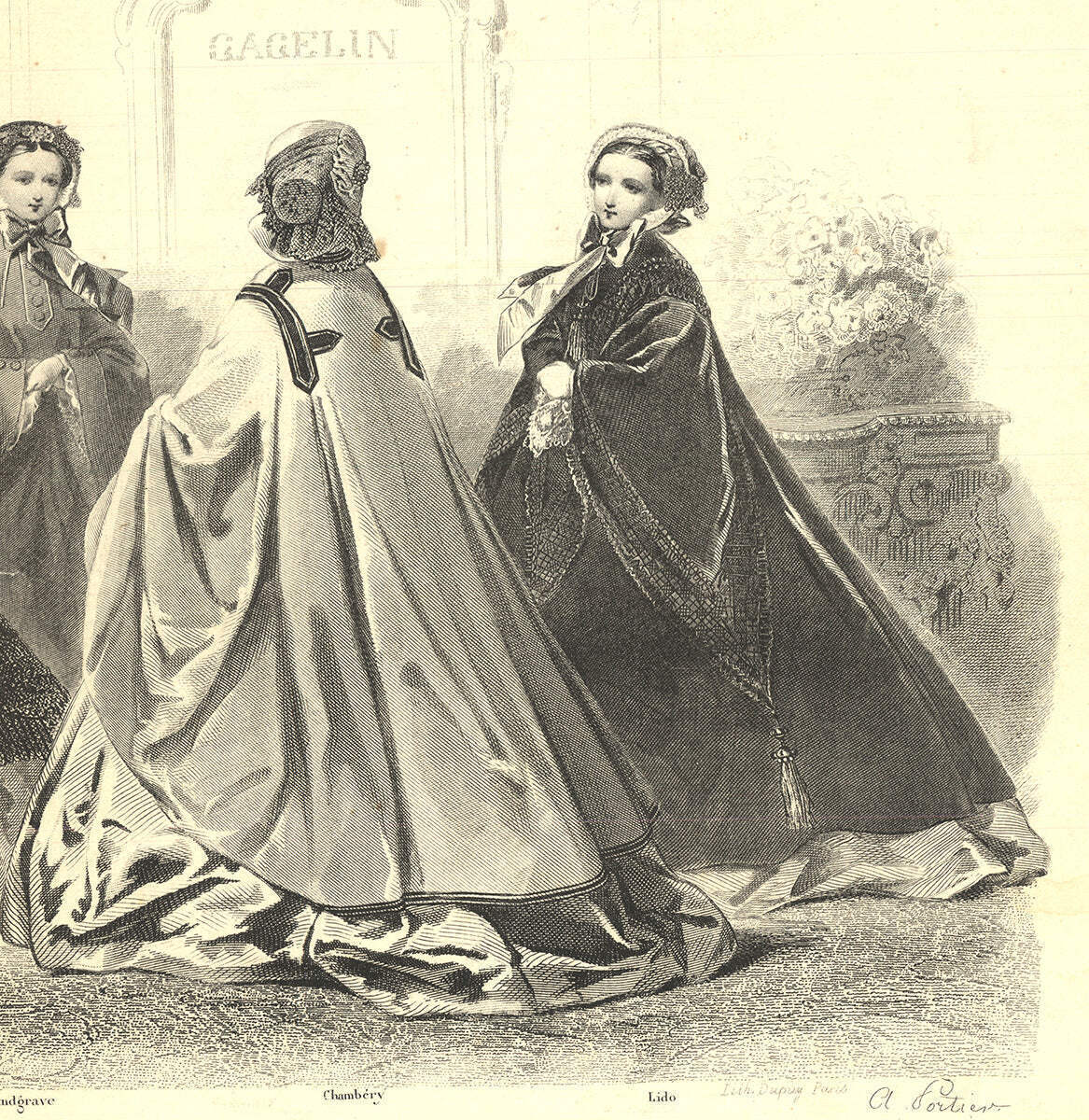 Laure Noel Journal Des Demoiselles Xi " Lithograph 1860 Renaissance