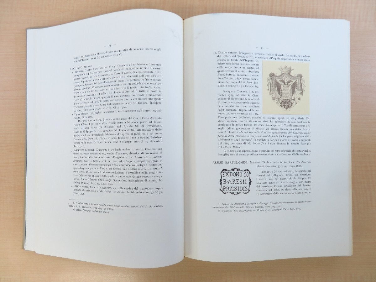Achille Bertarelli, David Henry Prior Gli Ex Libris Italiani (1976 Facsimile Ed)