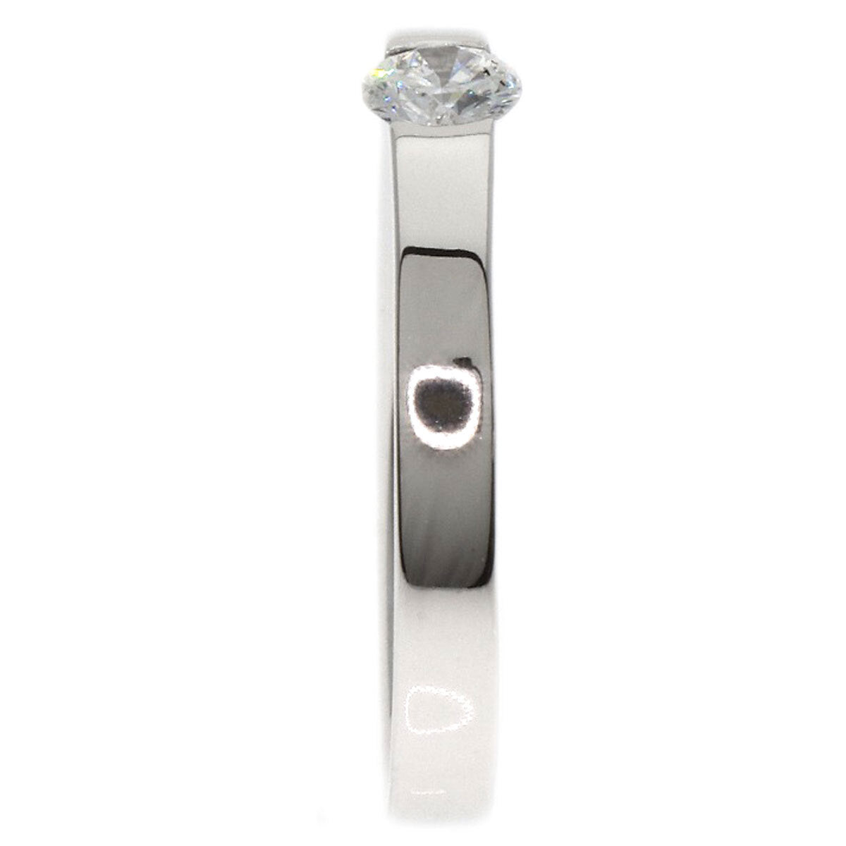 Cartier Ring Date With Diamond #46 K18 White