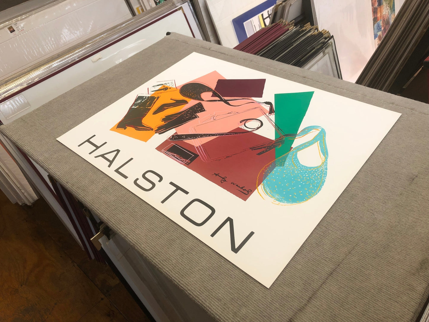 Andy Warhol Halston Advertising Campaign Poster " Serigraph Po