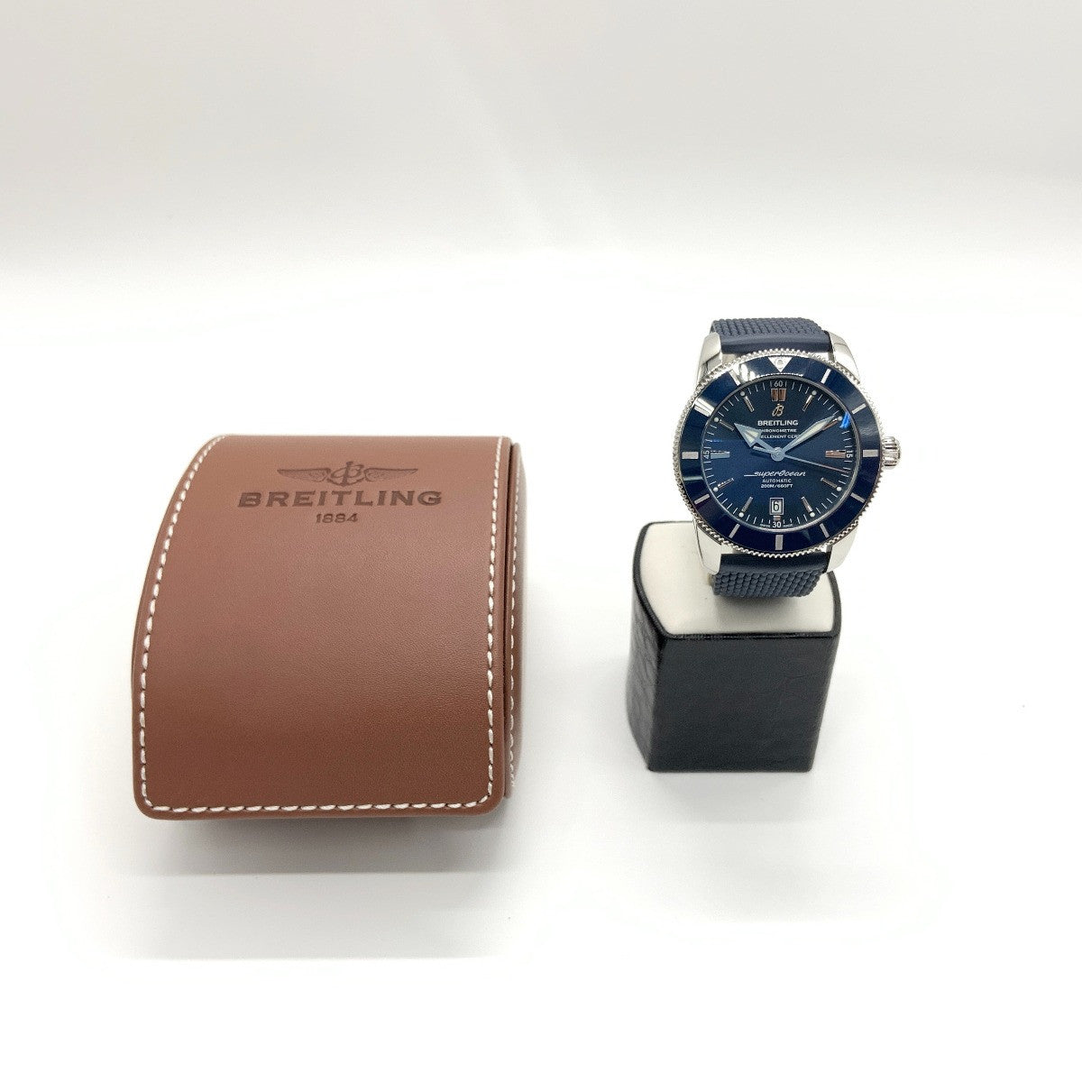 Breitling Ab2020 Navy Case Size 50Mm Band Size 16Cm Men'S Used Watch #2414
