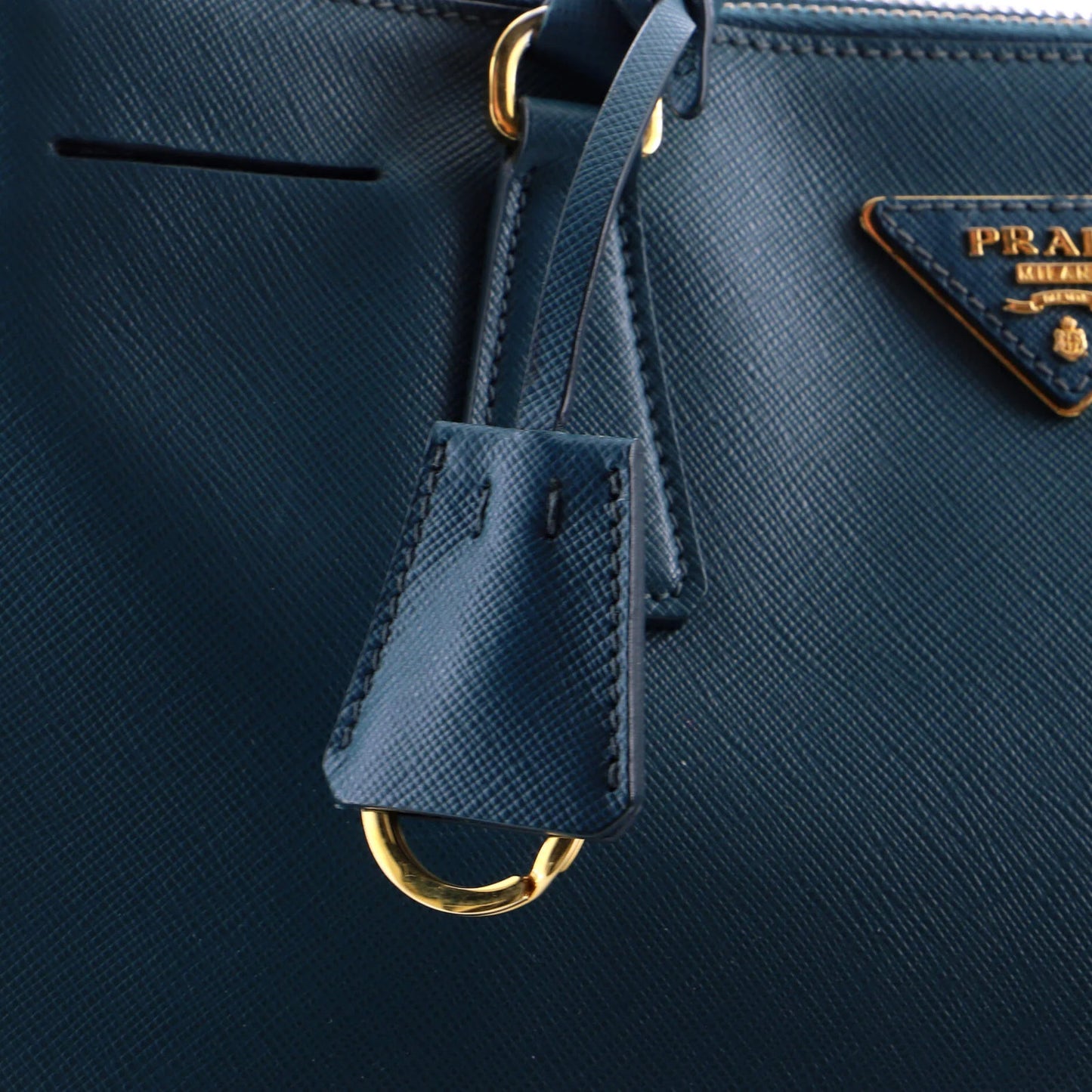 Prada Double Zip Lux Tote Saffiano Leather Small