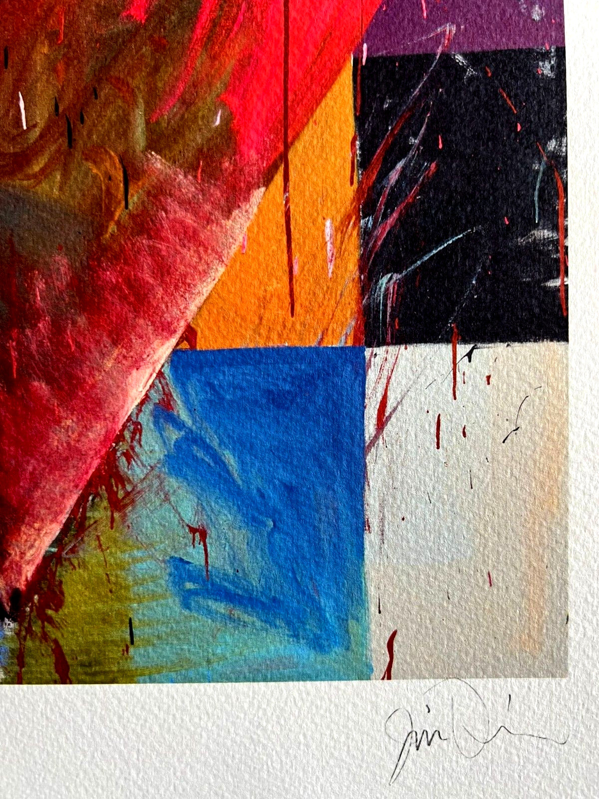 Jim Dine Lithograph Certified Coa Signed In Pen