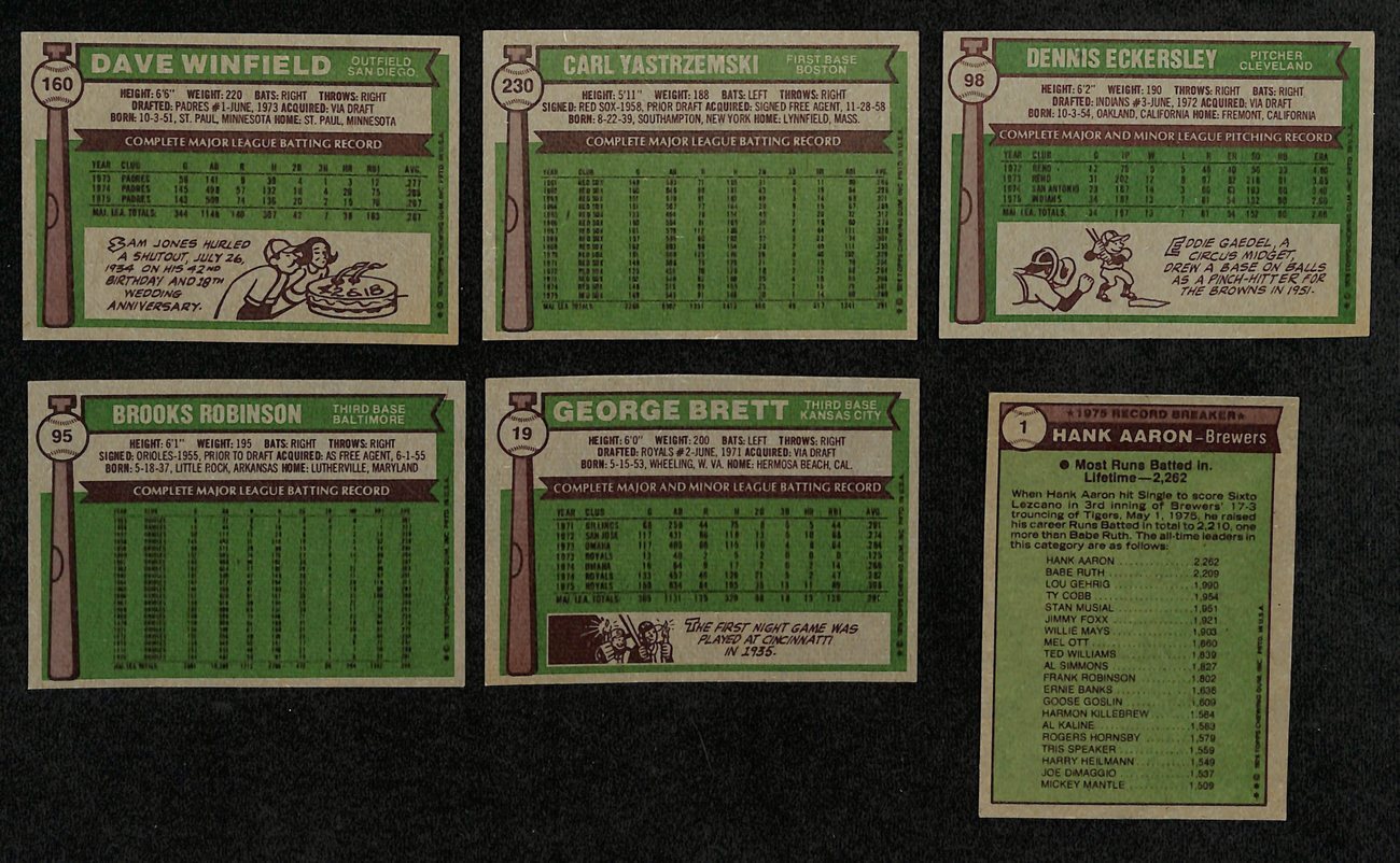 1976 Topps Baseball W/Traded Complete Set Brett