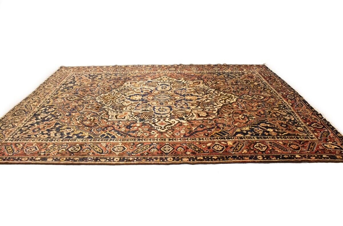 Handmade Antique Oriental Rug Floral Pattern