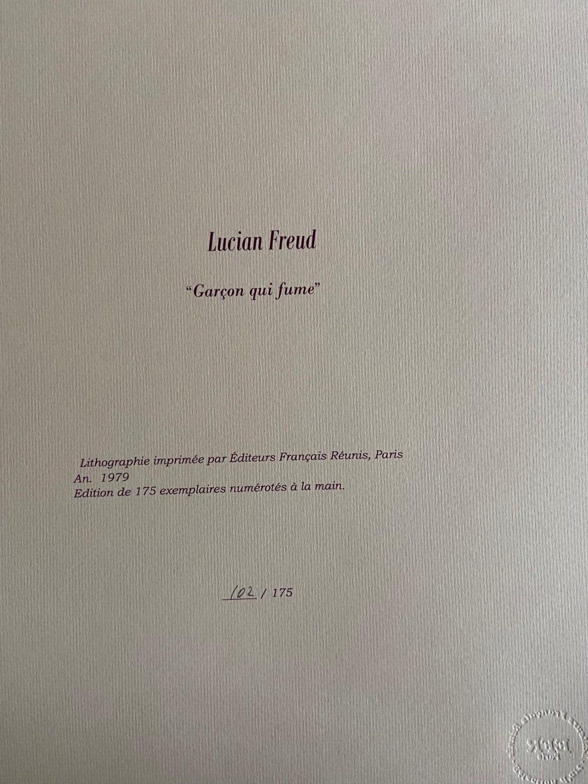 Lucian Freud Lithograph Hand Numbered Signed