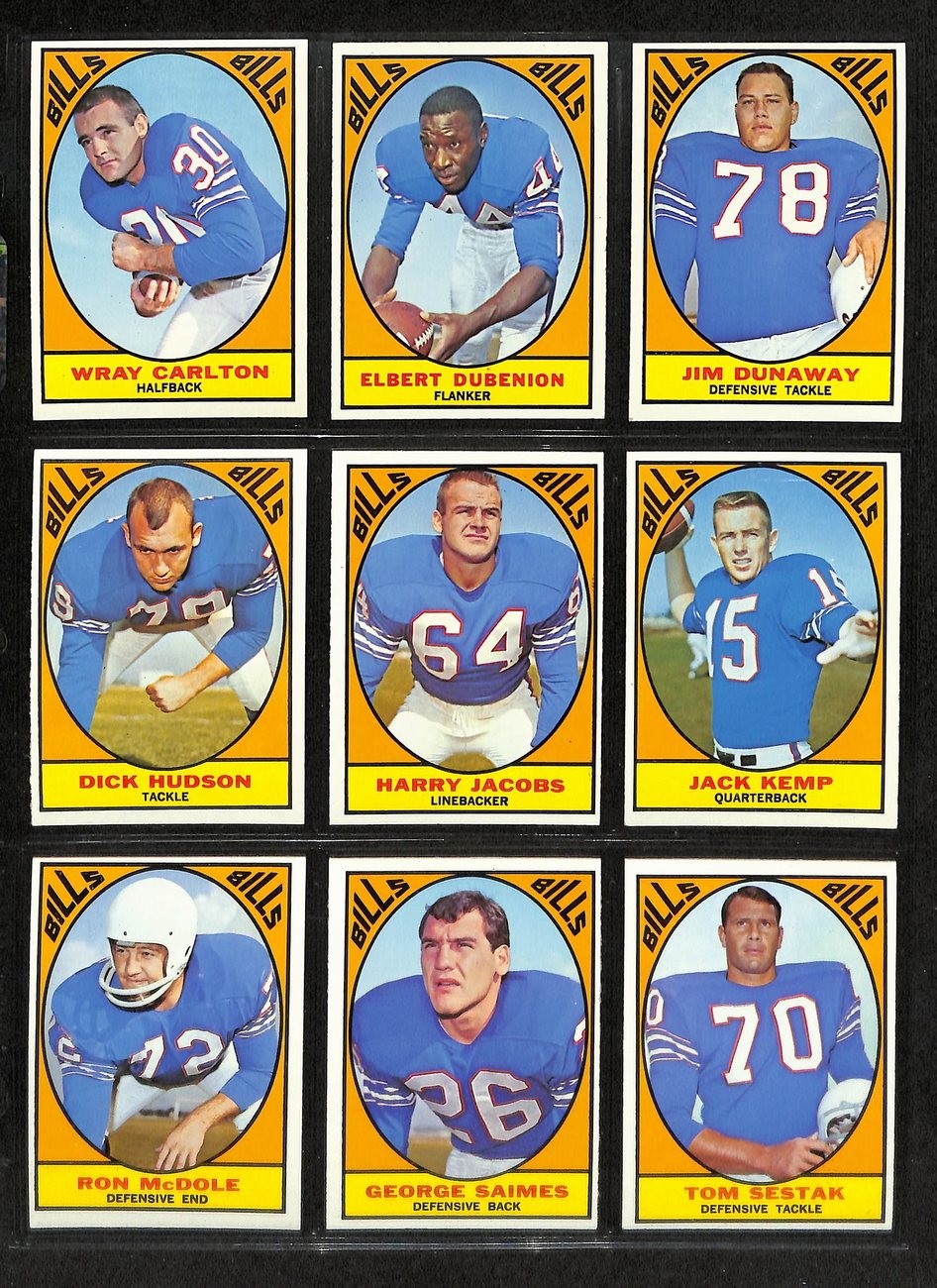 1967 Topps Football Card Complete Set (1-132)